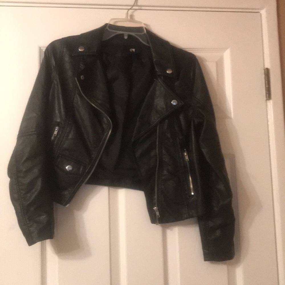 Black moto jacket